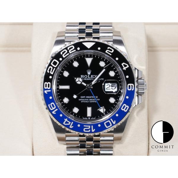 ロレックス GMTマスターII Ref.126710BLNR ステンレススチール ブラック文字盤 ジ...