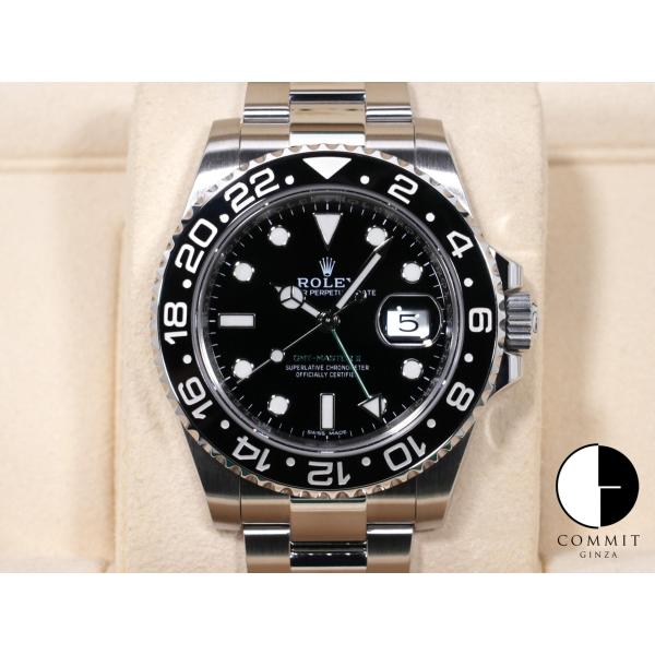 ロレックス GMTマスターII Ref.116710LN ステンレススチール ブラック文字盤 オイス...