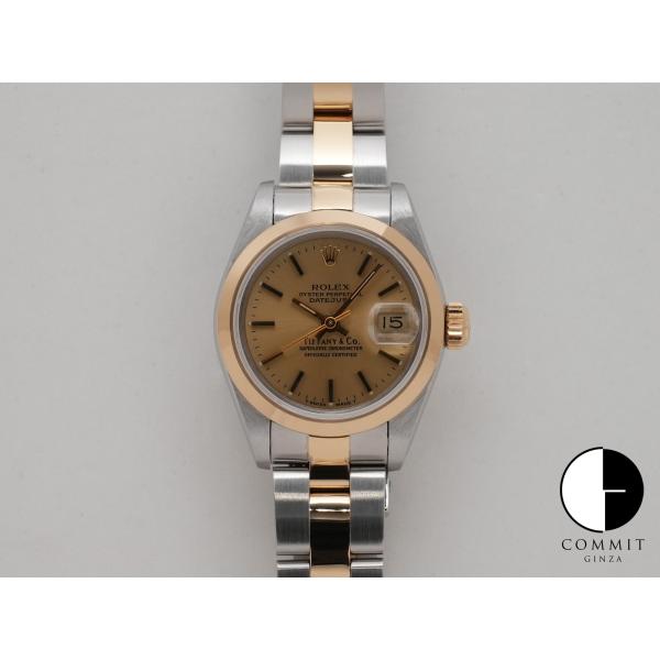 ロレックス デイトジャスト TIFFANY＆Co. Ref.69163 SS/YG シャンパン文字盤