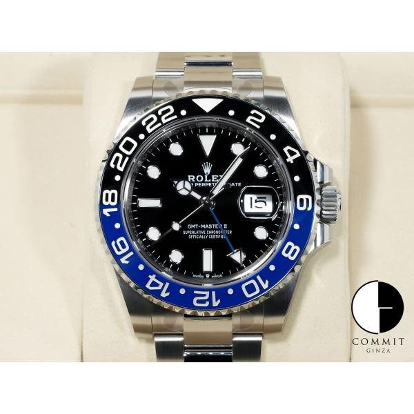 ロレックス GMTマスターII Ref.126710BLNR ステンレススチール ブラック文字盤 オ...