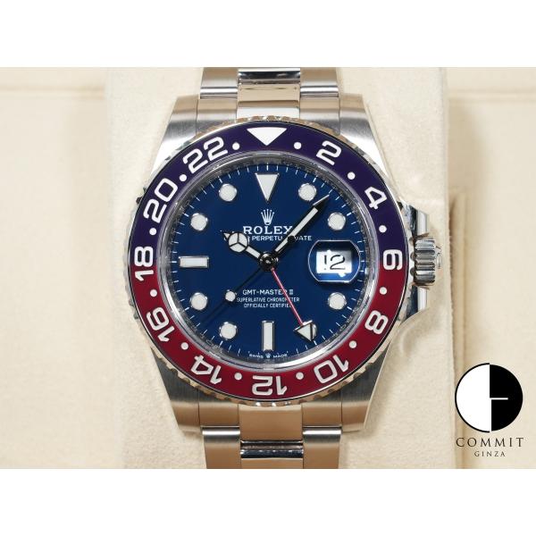 ロレックス GMTマスターII Ref.126719BLRO ホワイトゴールド ミッドナイトブルー文...