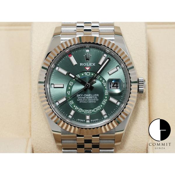 ロレックス スカイドゥエラー Ref.336934 ステンレススチール/ホワイトゴールド ミントグリ...