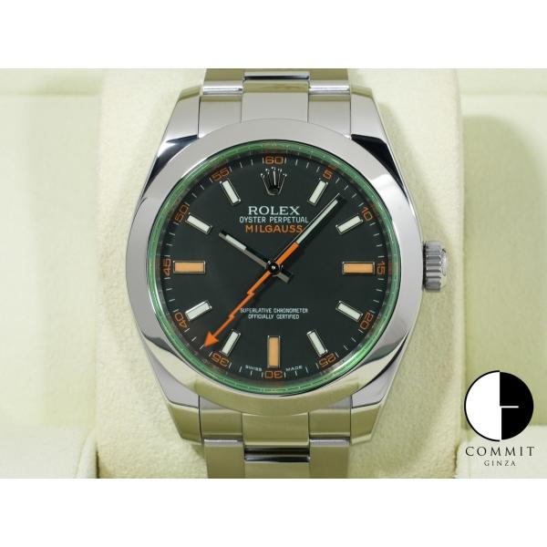 ロレックス ミルガウス Ref.116400GV ステンレススチール ブラック文字盤