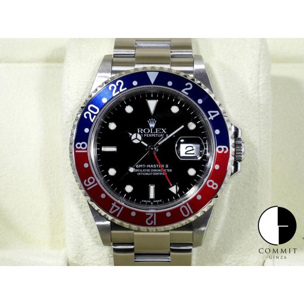 ロレックス GMTマスターII Ref.16710 SS ブラック文字盤 オイスターブレスレット