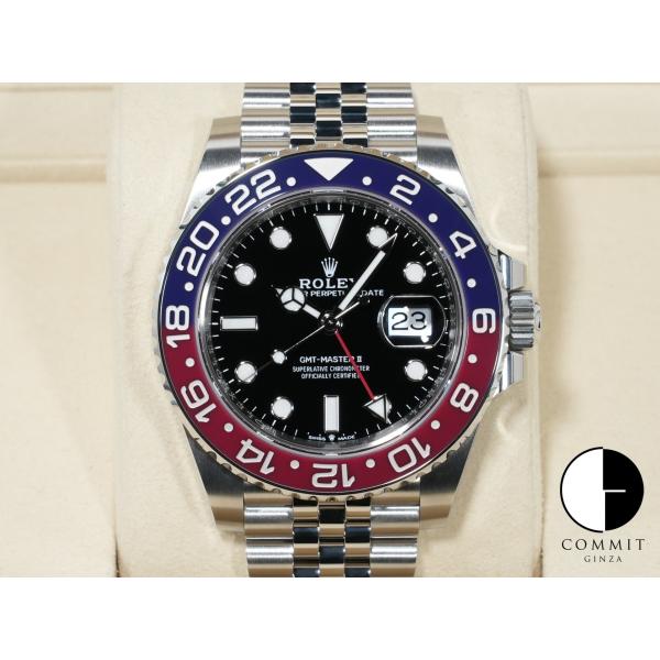 ロレックス GMTマスターII Ref.126710BLRO ステンレススチール ブラック文字盤 ジ...