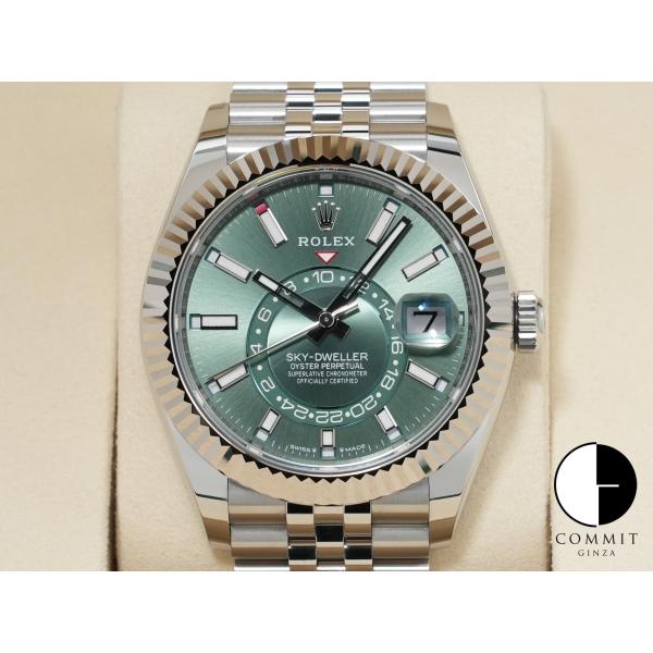 ロレックス スカイドゥエラー Ref.336934 ステンレススチール/ホワイトゴールド ミントグリ...