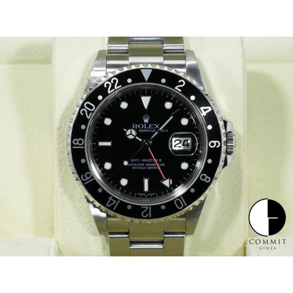 ロレックス GMTマスターII Ref.16710 ステンレススチール ブラック文字盤 オイスターブ...