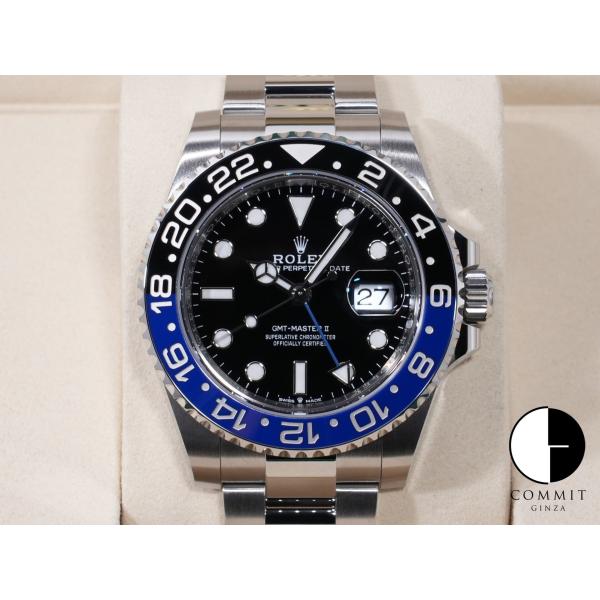 ロレックス GMTマスターII Ref.126710BLNR SS ブラック文字盤 オイスターブレス...