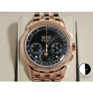 パテックフィリップ パーペチュアルカレンダー クロノグラフ Ref.5270/1R-001 18KRG エボニーブラック ソレイユ文字盤｜commitginza