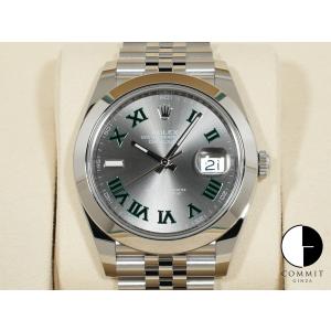 ロレックス デイトジャスト41 Ref.126300 SS スレートローマン文字盤｜commitginza
