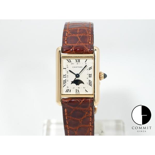カルティエ タンク ルイ カルティエ ムーンフェイズ Ref.W1500851 イエローゴールド シ...