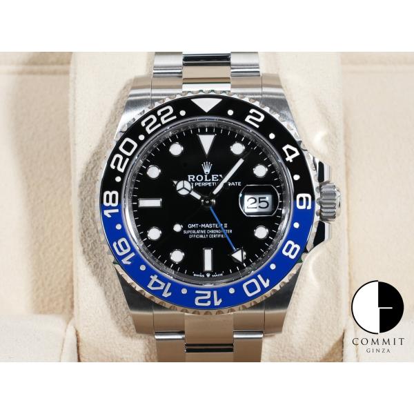 ロレックス GMTマスターII Ref.126710BLNR SS ブラック文字盤 オイスターブレス...