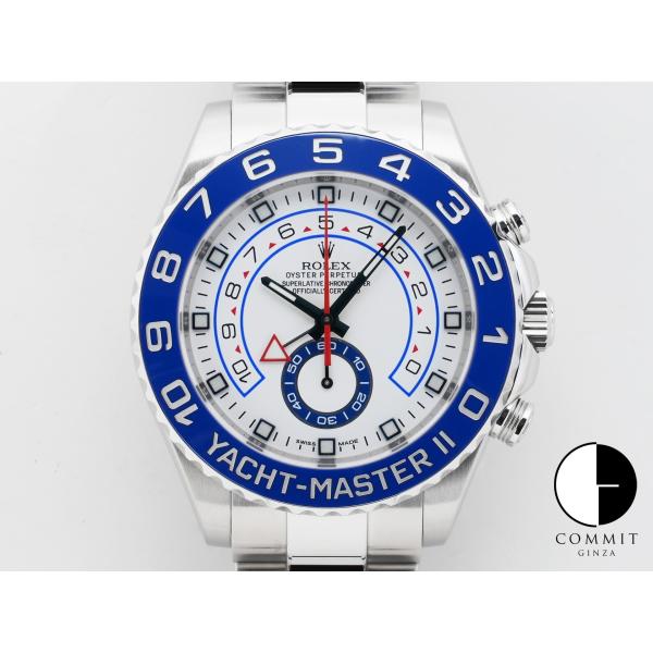 ロレックス ヨットマスターII Ref.116680 ステンレススチール ホワイト文字盤