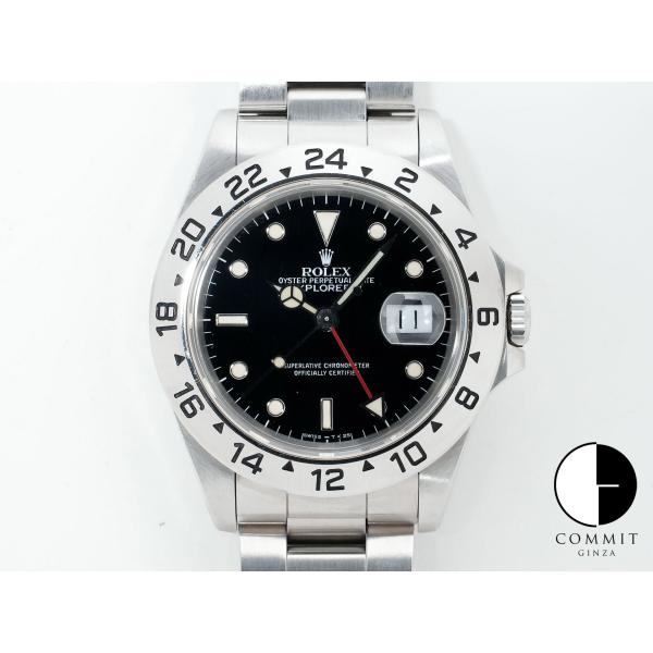 ロレックス エクスプローラーII Ref.16570 ステンレススチール ブラック文字盤 オイスター...