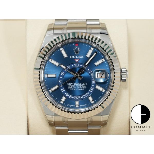 ロレックス スカイドゥエラー Ref.336934 ステンレススチール/ホワイトゴールド ブルー文字...