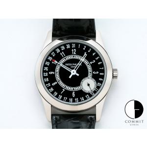 パテックフィリップ カラトラバ Ref.6006G-001 18KWG ブラック文字盤｜commitginza