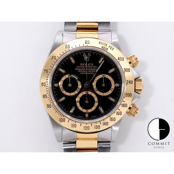ロレックス デイトナ エルプリメロ Ref.16523 ステンレススチール/イエローゴールド ブラッ...