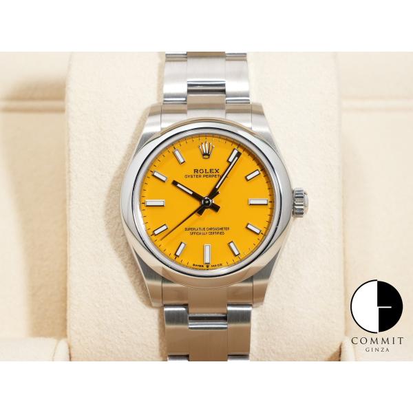 ロレックス オイスターパーペチュアル31 Ref.277200 SS イエロー文字盤