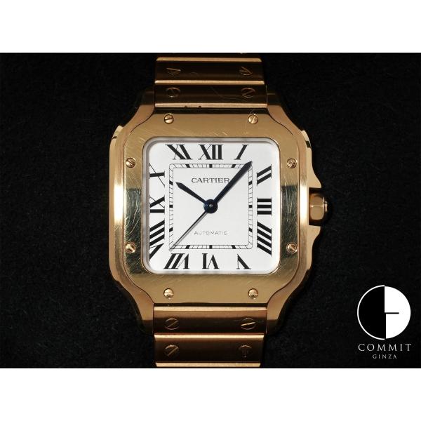カルティエ サントス ドゥ カルティエ Ref.WGSA0010 イエローゴールド シルバー文字盤