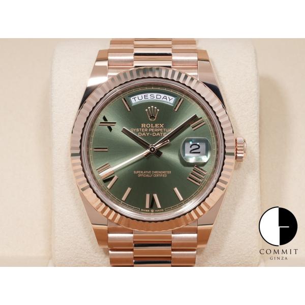 ロレックス デイデイト40 Ref.228235 18KERG オリーブグリーン文字盤