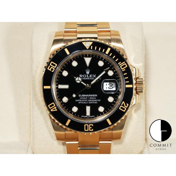 ロレックス サブマリーナー デイト Ref.116618LN イエローゴールド ブラック文字盤