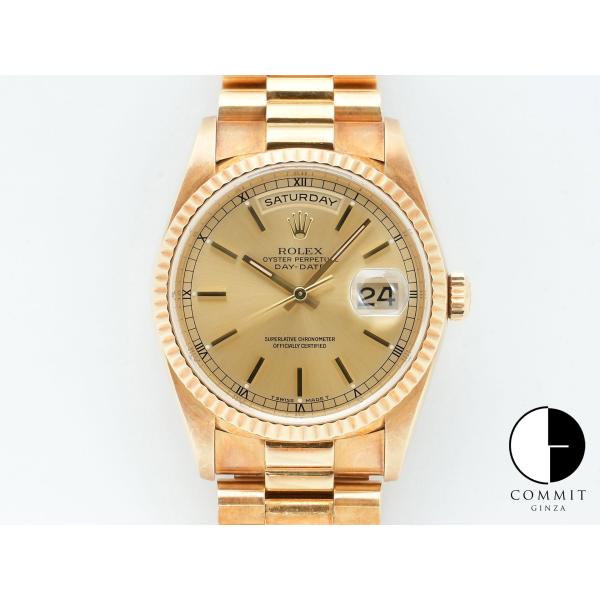 ロレックス デイデイト36 Ref.18238 イエローゴールド シャンパンゴールド文字盤