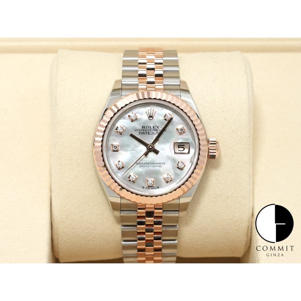 ロレックス デイトジャスト Ref.279171NG ステンレススチール/エバーローズゴールド ホワ...