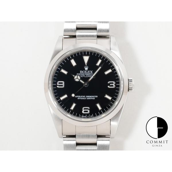 ロレックス エクスプローラーI Ref.14270 SS ブラック文字盤