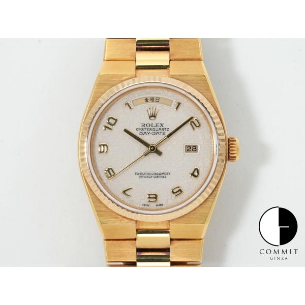 ロレックス デイデイト36 Ref.19018 イエローゴールド アイボリーコンピューターアラビア文...
