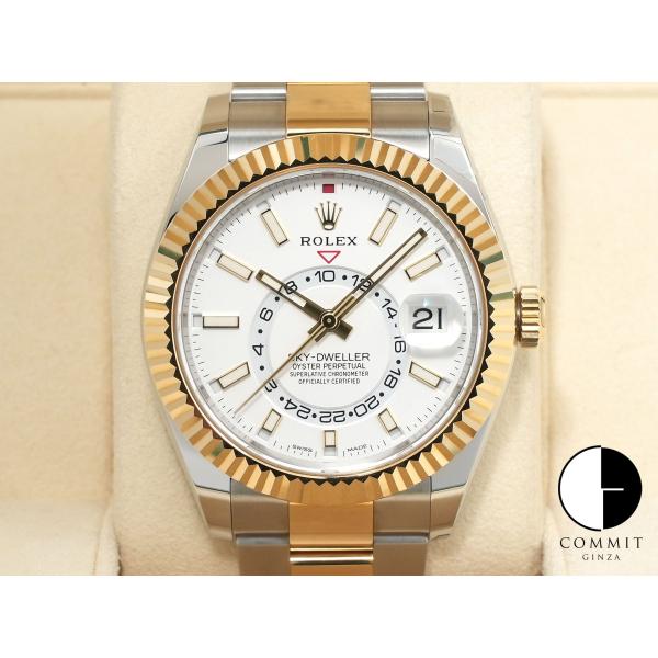 ロレックス スカイドゥエラー Ref.326933 ステンレススチール/イエローゴールド ホワイト文...