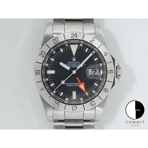 ロレックス エクスプローラーII Ref.1655 ステンレススチール ブラック文字盤 オイスターブ...