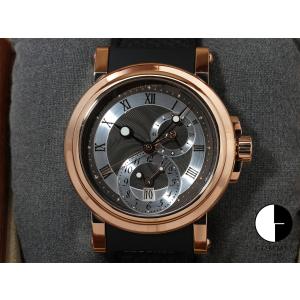 ブレゲ マリーン GMT Ref.5857BR/Z2/5ZU 18KRG グレー文字盤｜commitginza