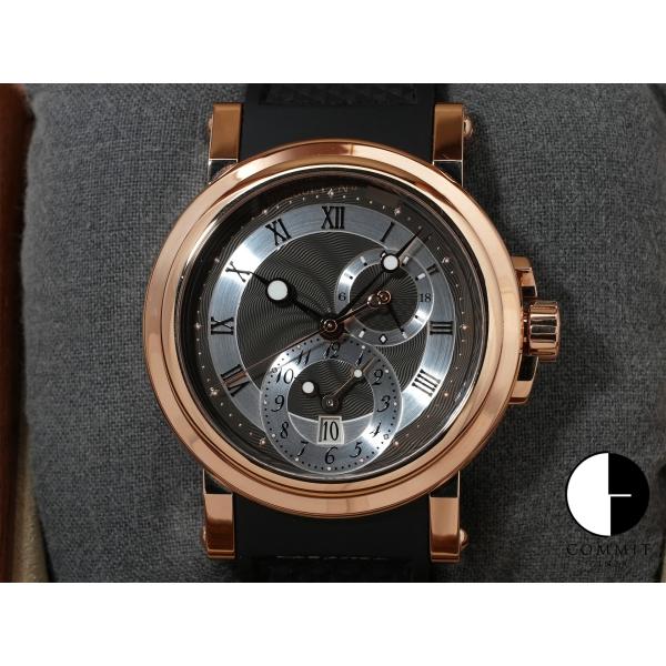ブレゲ マリーン GMT Ref.5857BR/Z2/5ZU 18KRG グレー文字盤