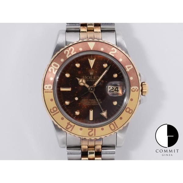 ロレックス GMTマスター Ref.16753 SS/YG ブラウン文字盤 ジュビリーブレスレット