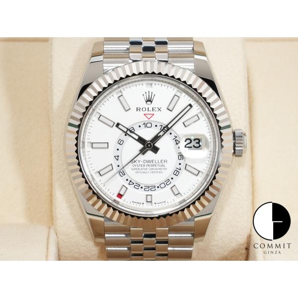 ロレックス スカイドゥエラー Ref.336934 SS/WG ホワイト文字盤 ジュビリーブレスレッ...