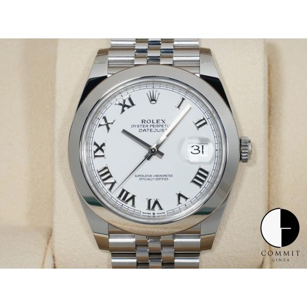 ロレックス デイトジャスト41 Ref.126300 ステンレススチール ホワイト文字盤 ジュビリー...
