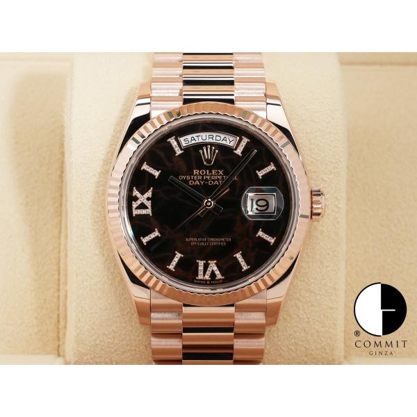 ロレックス デイデイト Ref.128235 18KERG アイゼンキーゼル文字盤