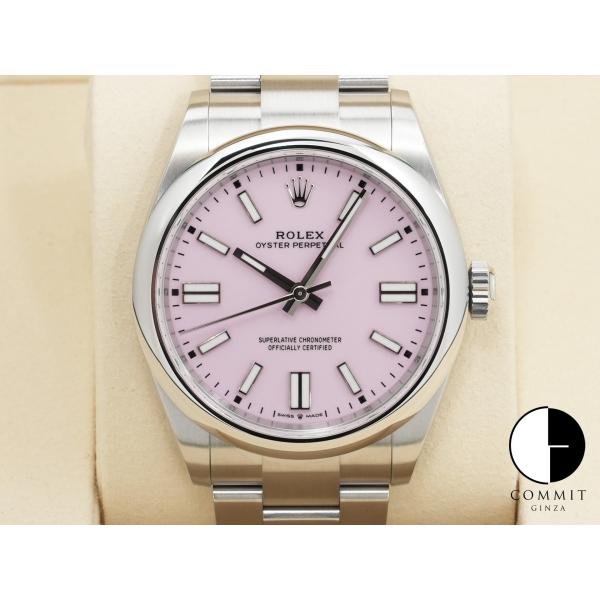 ロレックス オイスターパーペチュアル41 Ref.134300 ステンレススチール キャンディピンク...