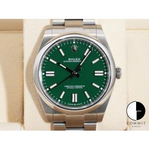ロレックス オイスターパーペチュアル41 Ref.124300 SS グリーン文字盤｜commitginza