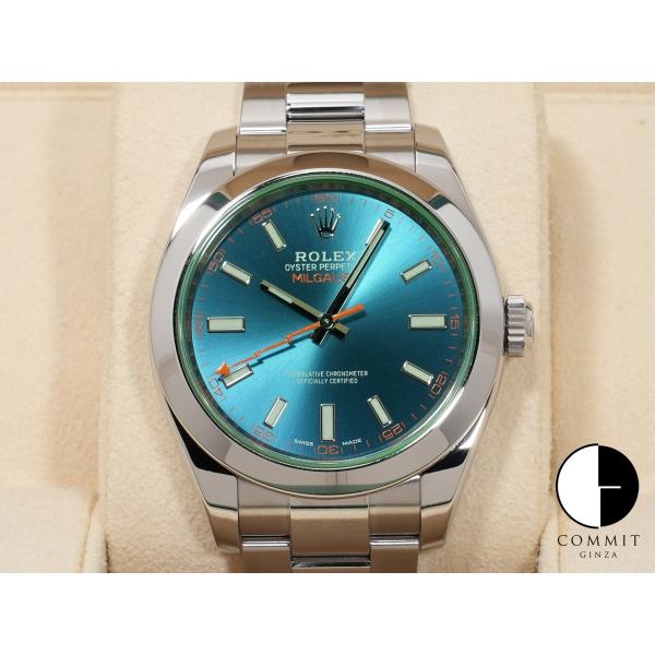 ロレックス ミルガウス Ref.116400GV SS Zブルー文字盤