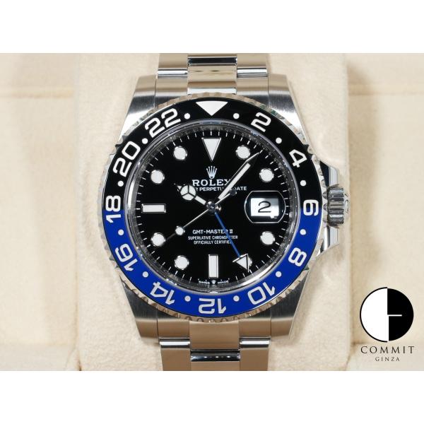 ロレックス GMTマスターII Ref.126710BLNR ステンレススチール ブラック文字盤 オ...