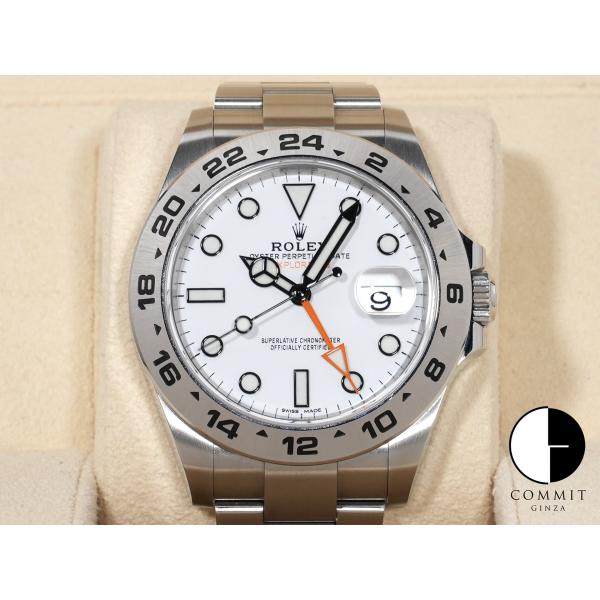 ロレックス エクスプローラーII Ref.216570 SS ホワイト文字盤