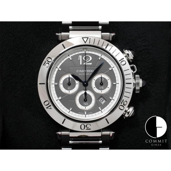 カルティエ パシャ ドゥ カルティエ クロノグラフ Ref.WSPA0027 ステンレススチール グ...