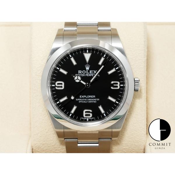 ロレックス エクスプローラーI Ref.214270 ステンレススチール ブラック文字盤 オイスター...