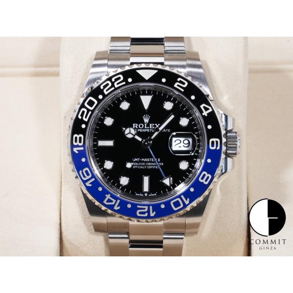 ロレックス GMTマスターII Ref.126710BLNR SS ブラック文字盤 オイスターブレス...
