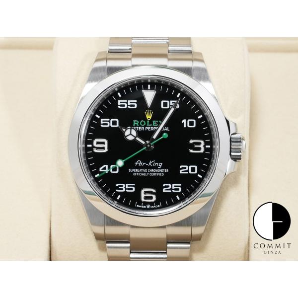 ロレックス エアキング Ref.126900 ステンレススチール ブラック文字盤 オイスターブレスレ...
