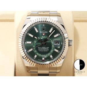 ロレックス スカイドゥエラー Ref.336934 SS/WG ミントグリーン文字盤 オイスターブレスレット｜commitginza