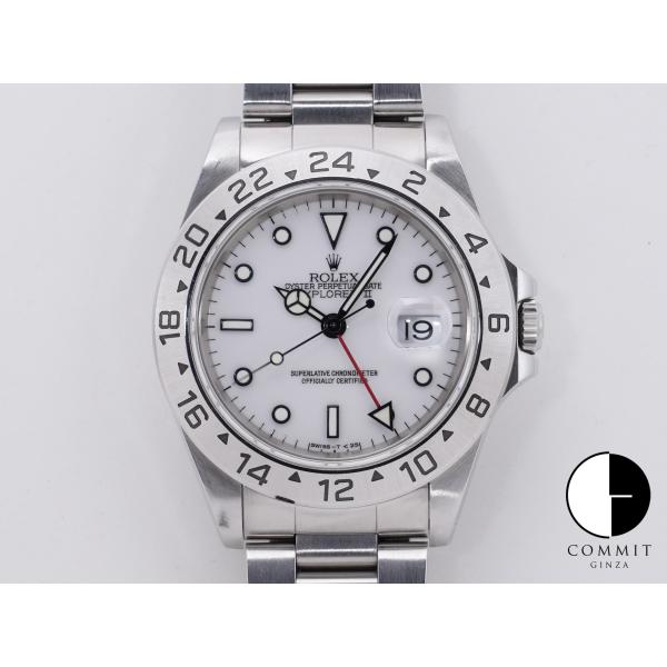 ロレックス エクスプローラーII Ref.16570 ステンレススチール ホワイト文字盤