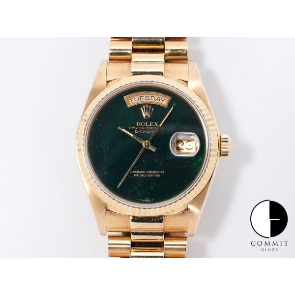 ロレックス デイデイト36 Ref.18038 イエローゴールド ブラッドストーン文字盤