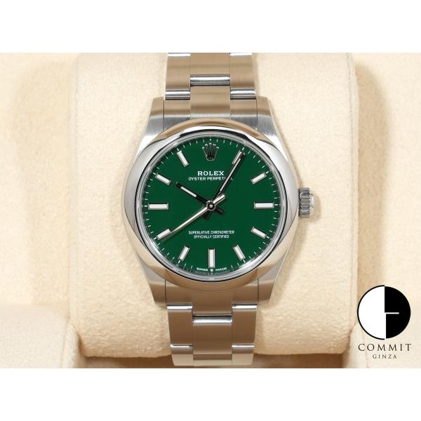 ロレックス オイスターパーペチュアル31 Ref.277200 SS グリーン文字盤